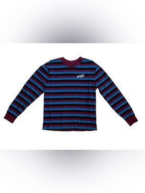 Guess Originals Retro Striped Long Sleeve Tshirt Small